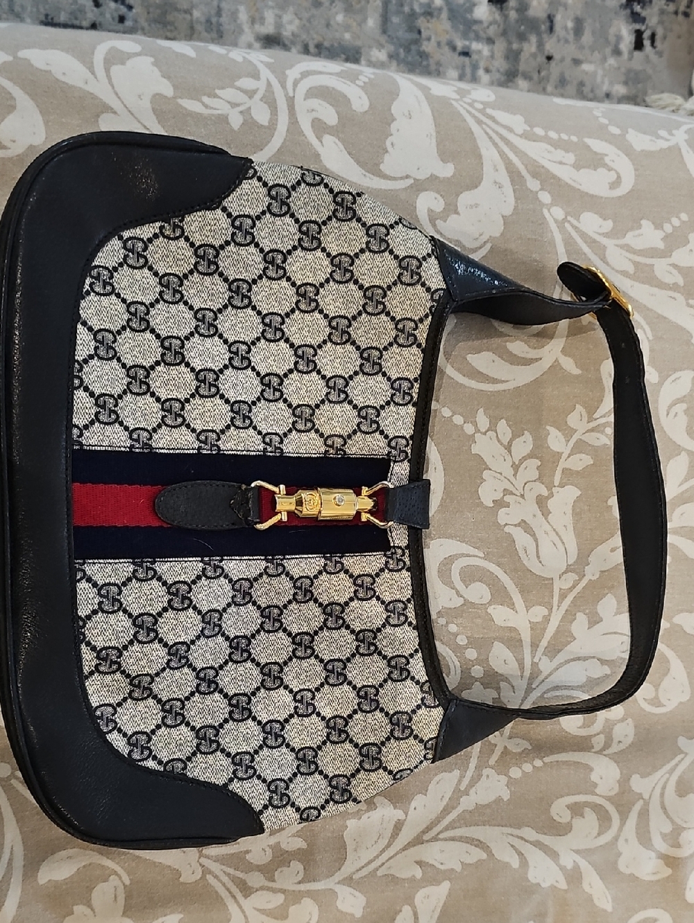 Vintage Gucci GG Supreme Jackie - Navy - Picture 2 of 9